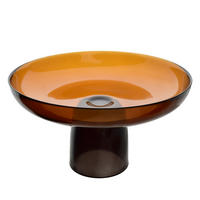 PATERA DAZ GLASS, sklo, medová, 30/30/17 cm - med, sklo (31/19/31cm) - Mondex