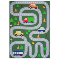 KINDERTEPPICH SNOOKI Grün 200/300 cm - Grün, Textil (200/300cm) - Tapiso