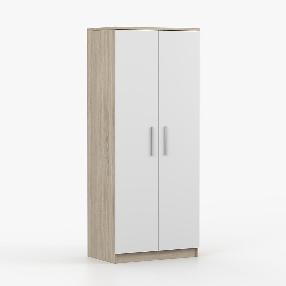 imoebel24 Kleiderschrank Sonoma Eiche 80x192x50 cm