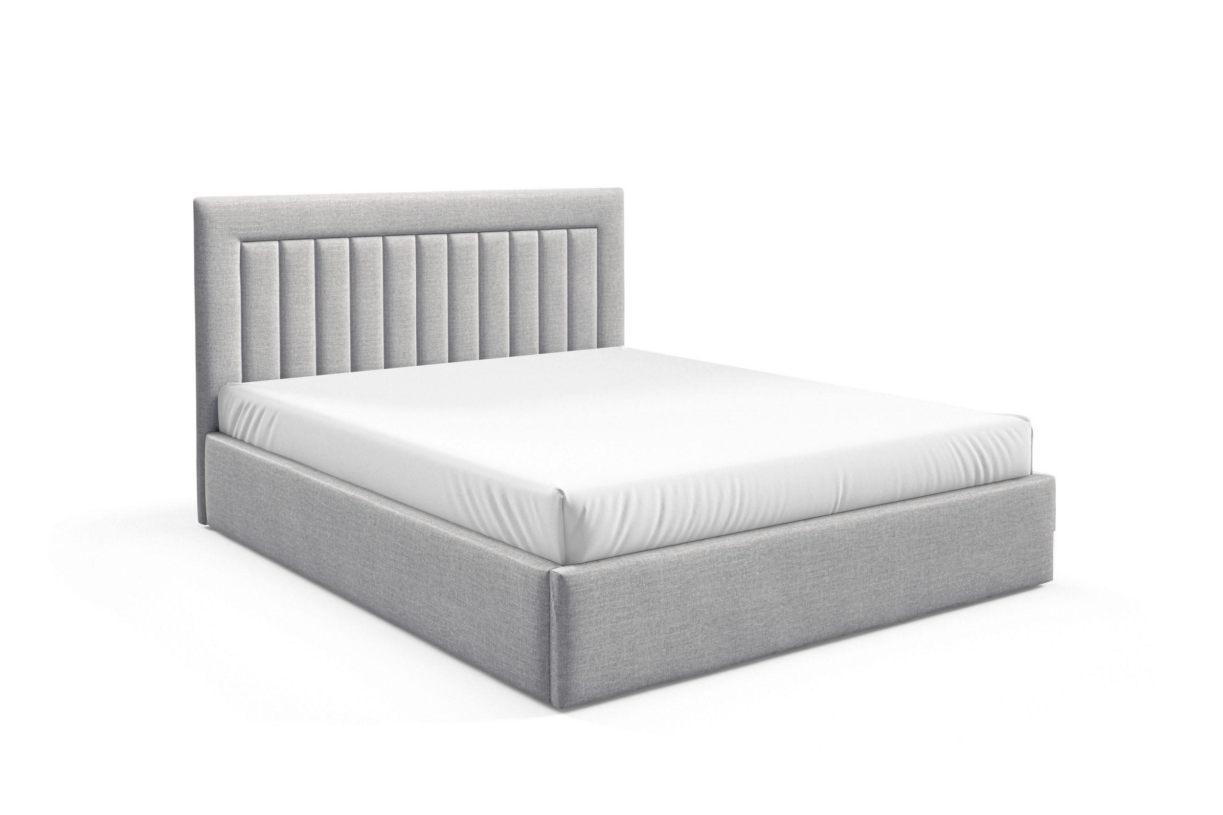 POLSTERBETT BEZA I - Hellgrau - Hellgrau, Textil (140/200cm) - AN-Moebel 4u