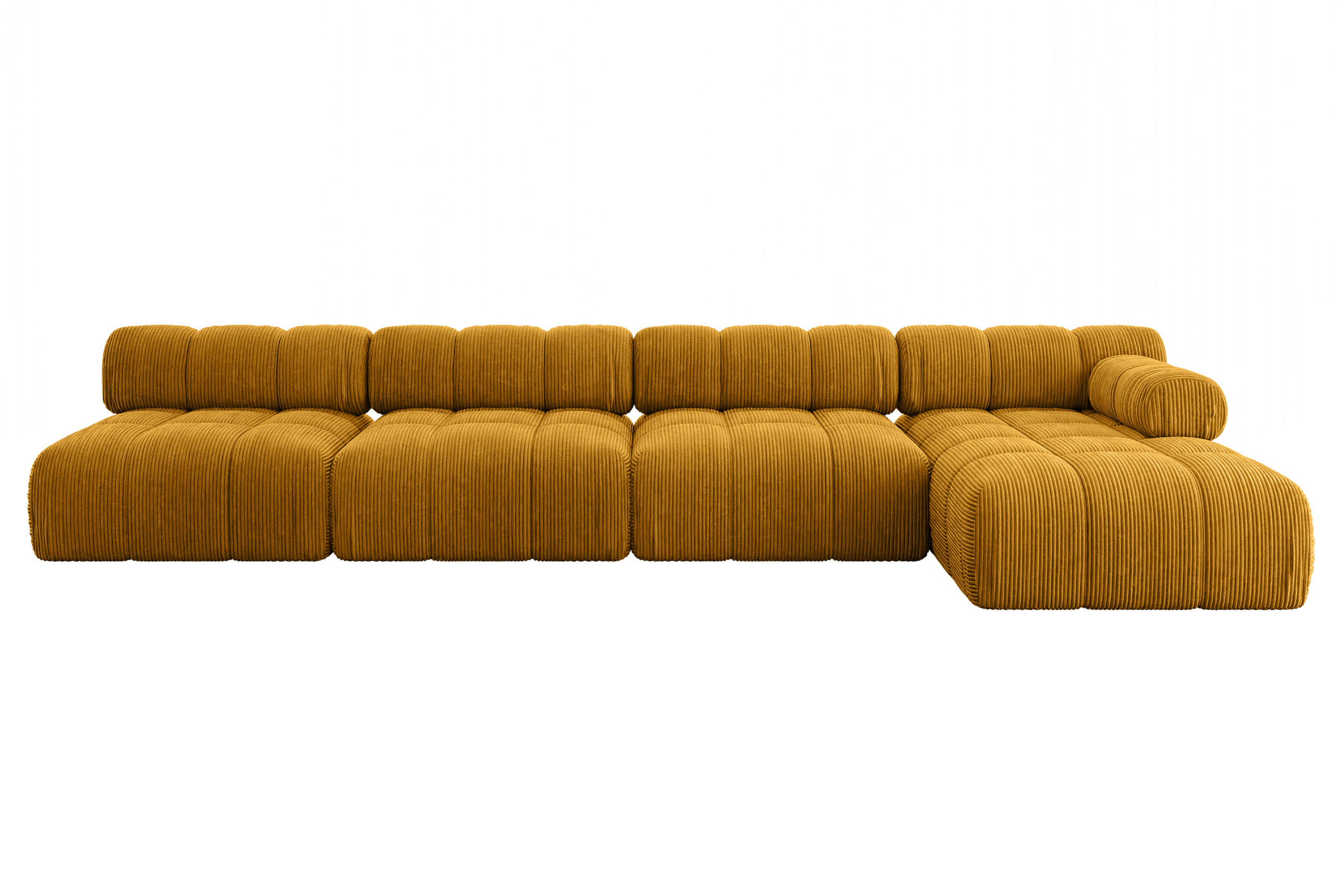 Altdecor Ecksofa Currygelb 380x160 cm