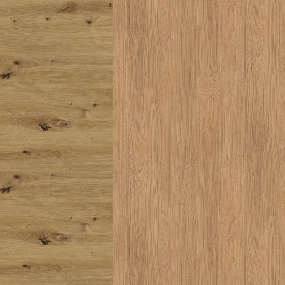 KÜCHENZEILE Casella 15-teilig Eiche Artisan / Casella Eiche Natur - Braun/Eiche Artisan, Holzwerkstoff/Metall (360/207/270cm) - Feldmann-Wohnen