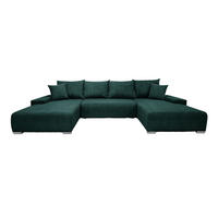 ECKSOFA Trawanga s funkcí spaní, Zelená - zelená barva, textil (348/188cm) - Fedve