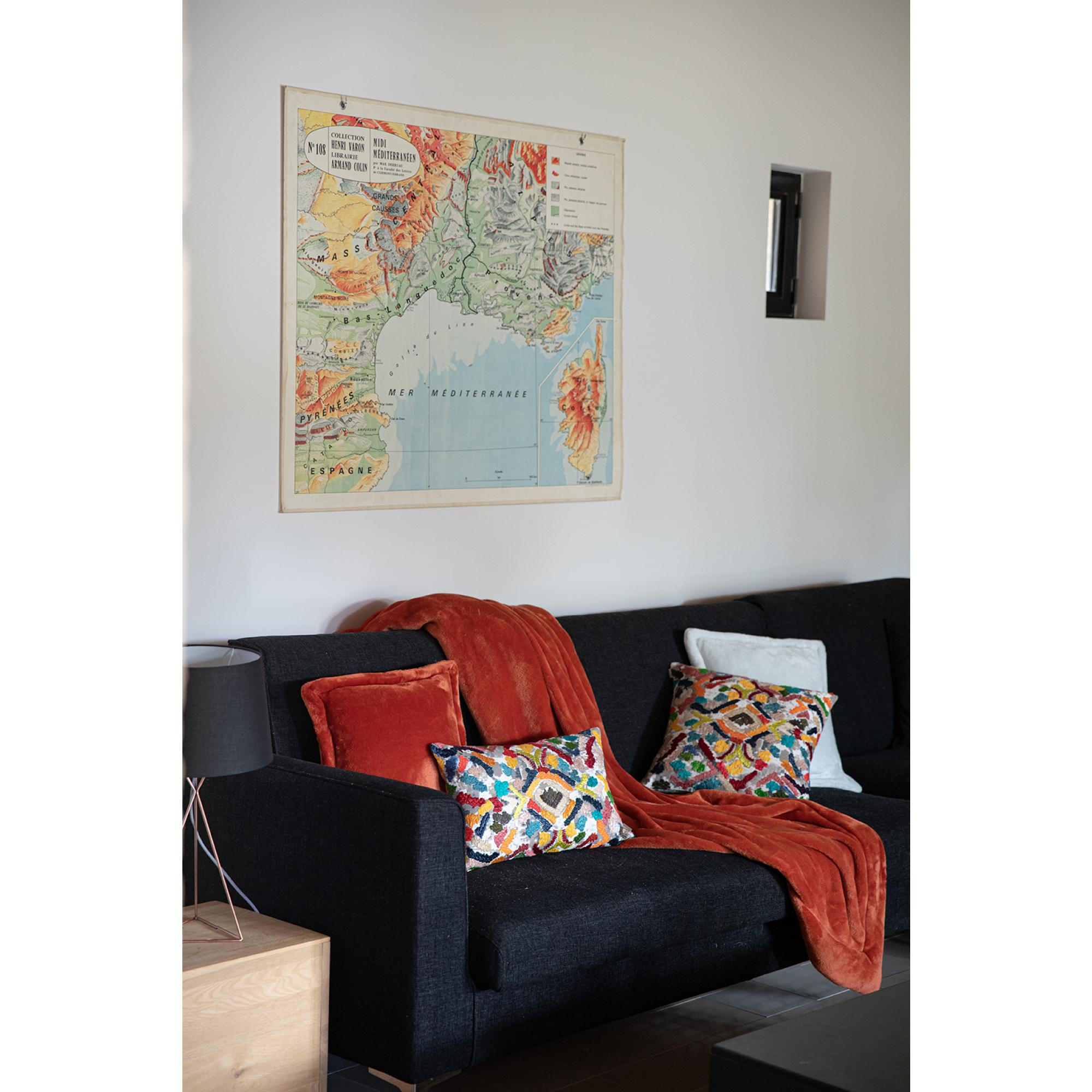 KISSEN Tender marmelade 50 x 50 cm - Dunkelorange, Textil (50/50cm) - Vivaraise