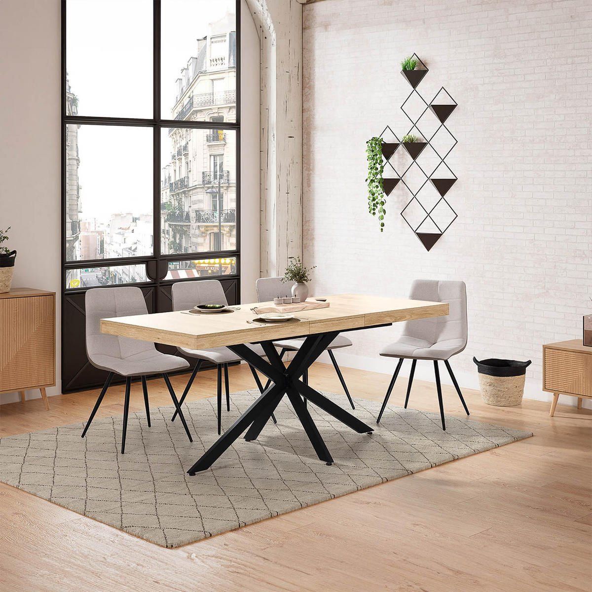 ESSTISCH Genova in Eiche, 140-180 cm - Eichefarben, Holzwerkstoff (80/140/75cm) - VS Venta-stock