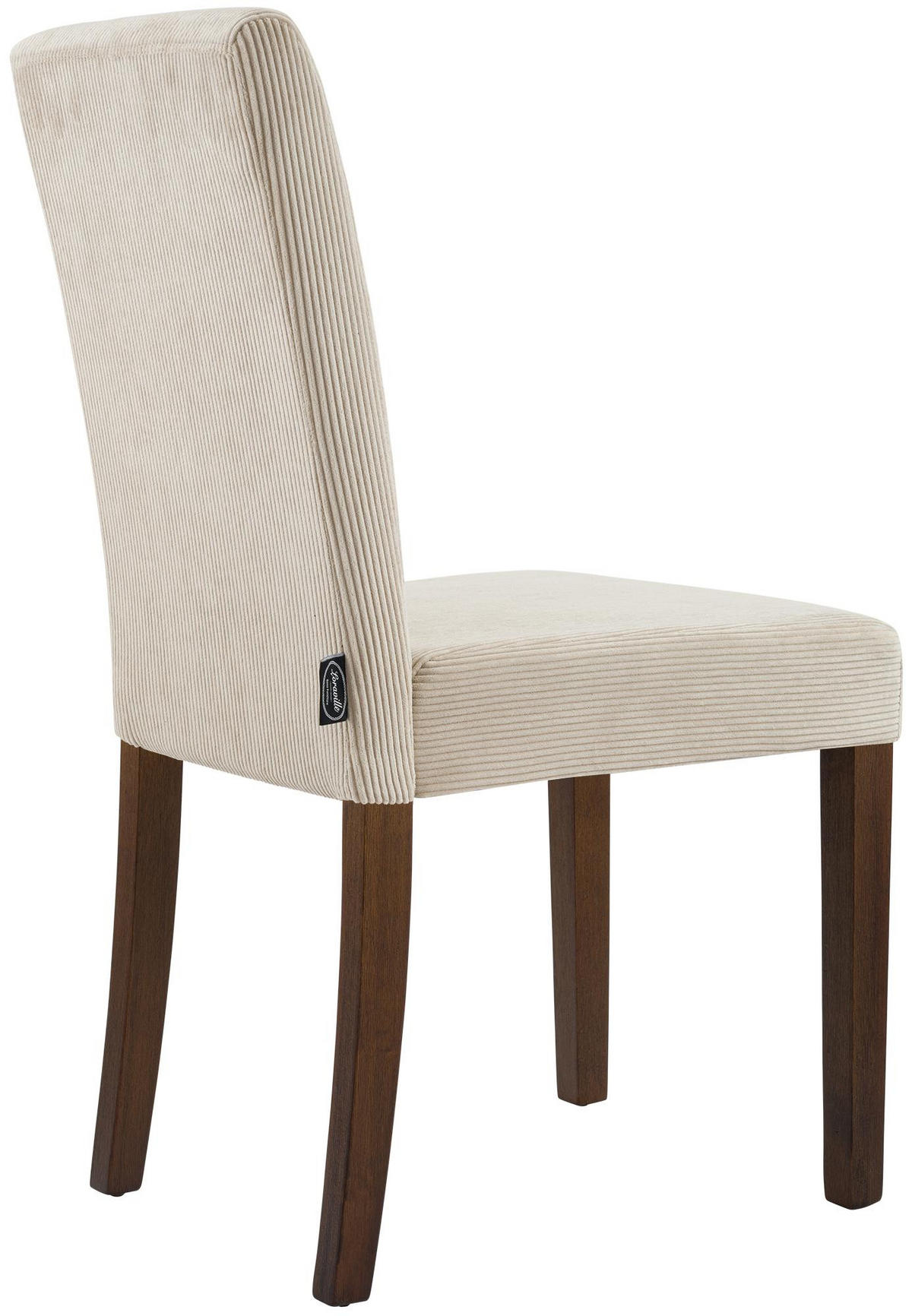 ESSZIMMERSTUHL Cord Hellbraun - Hellbraun, Holz/Textil (41/91/47cm) - CLP