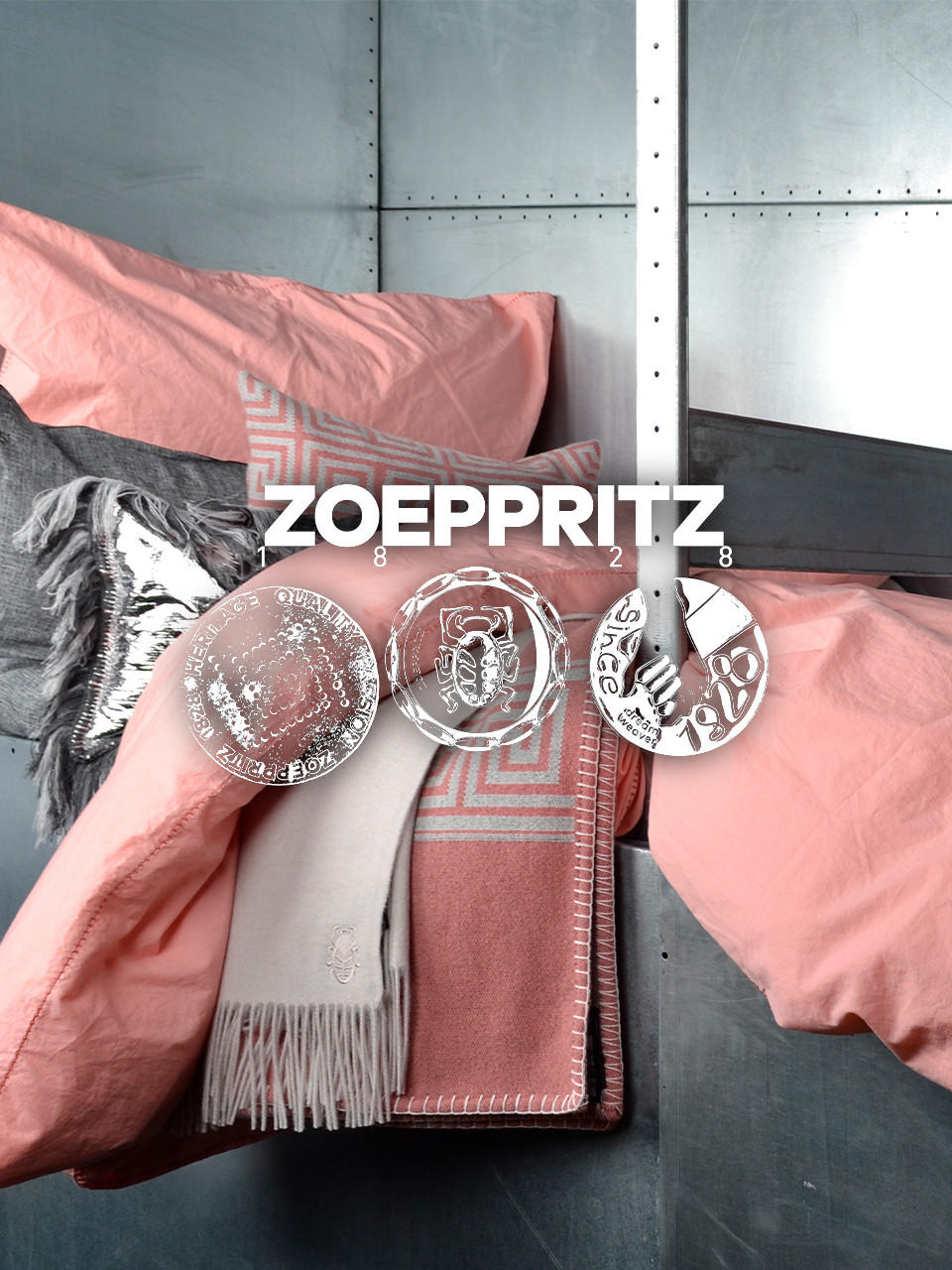 ZOEPPRITZ Bettwäsche in rosa rot