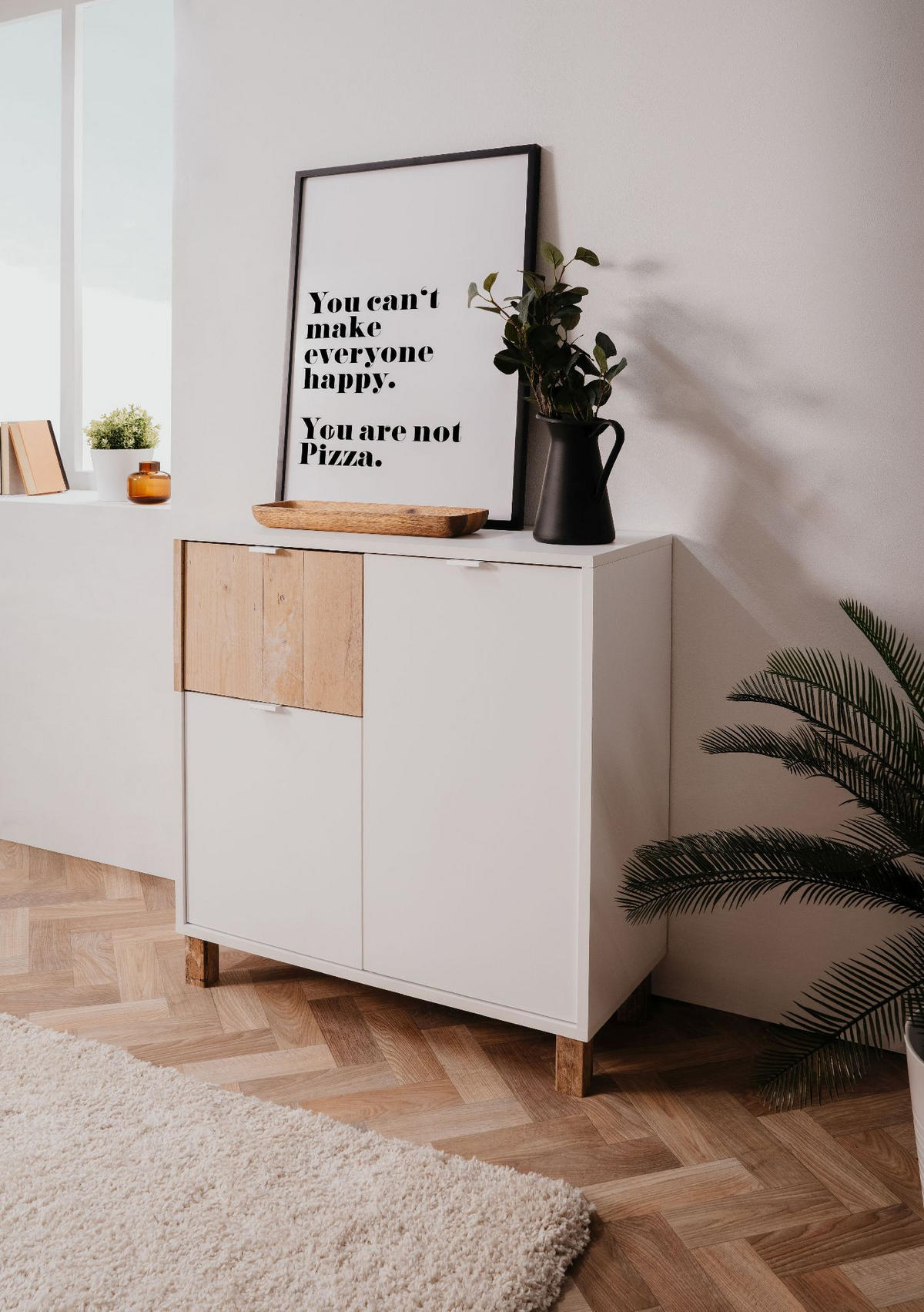 KOMMODE Menorca 79/86/35 cm Old Style,Weiß - Weiß, Holzwerkstoff (79/86/35cm) - Finori GmbH