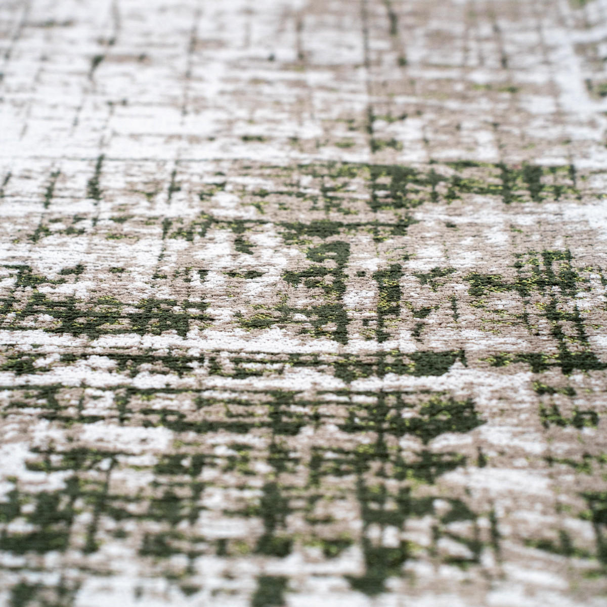 TEPPICH Central Green Griff 140/140 cm - Grün, Textil (140/140cm) - Louis De Poortere