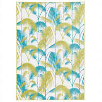 DESIGNER TEPPICH SAMBA PALMEN - Türkis/Grün, Textil (160/230cm) - Pergamon