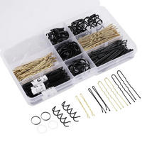 HAARNADELN Set 343 Stück mit Aufbewahrungsbox - Multicolor, Metall (5/1/6cm)