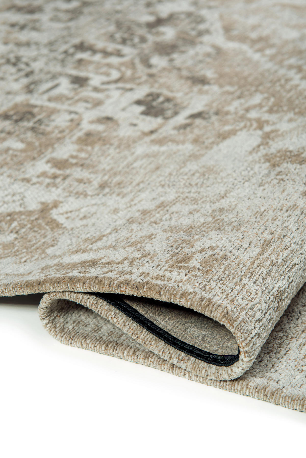 TEPPICH modern Flachgewebe CROWN Grau 140 x 200 cm - Grau, Textil (140/200cm) - Novatrend