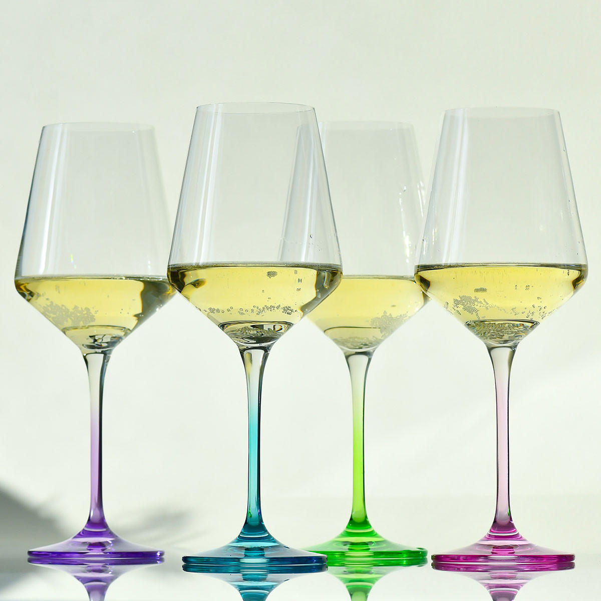 WEINGLÄSER 4er-Set 450 ML - Multicolor, Glas (0.39L) - Krosno Glass