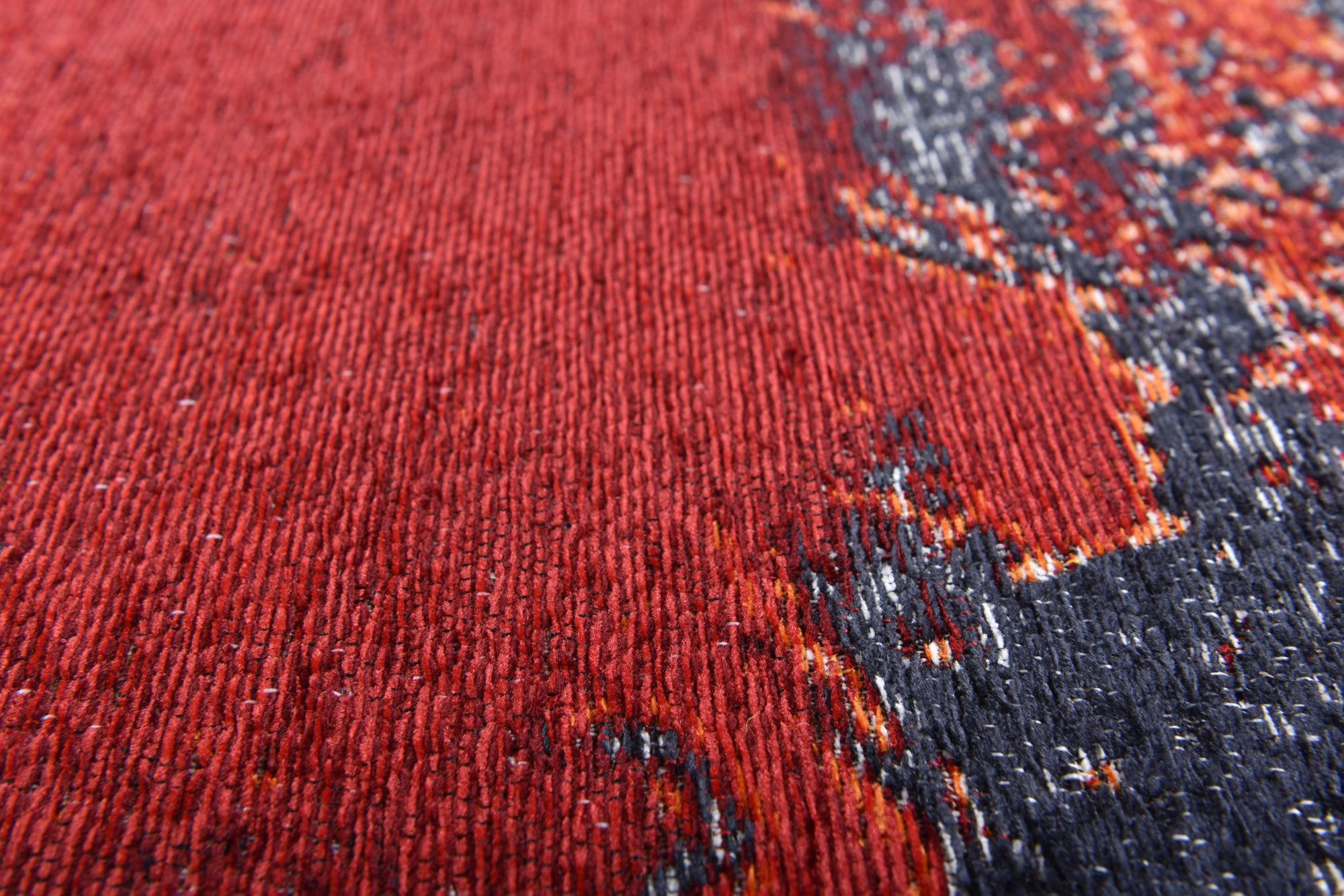 FLACHWEBETEPPICH Cosima 100x100 cm - Rot, Textil (100/100cm) - Gino Falcone