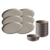 FRÜHSTÜCKSSET Jasper taupe 12er Set - Taupe, Keramik (1/1/1cm) - Ritzenhoff Breker