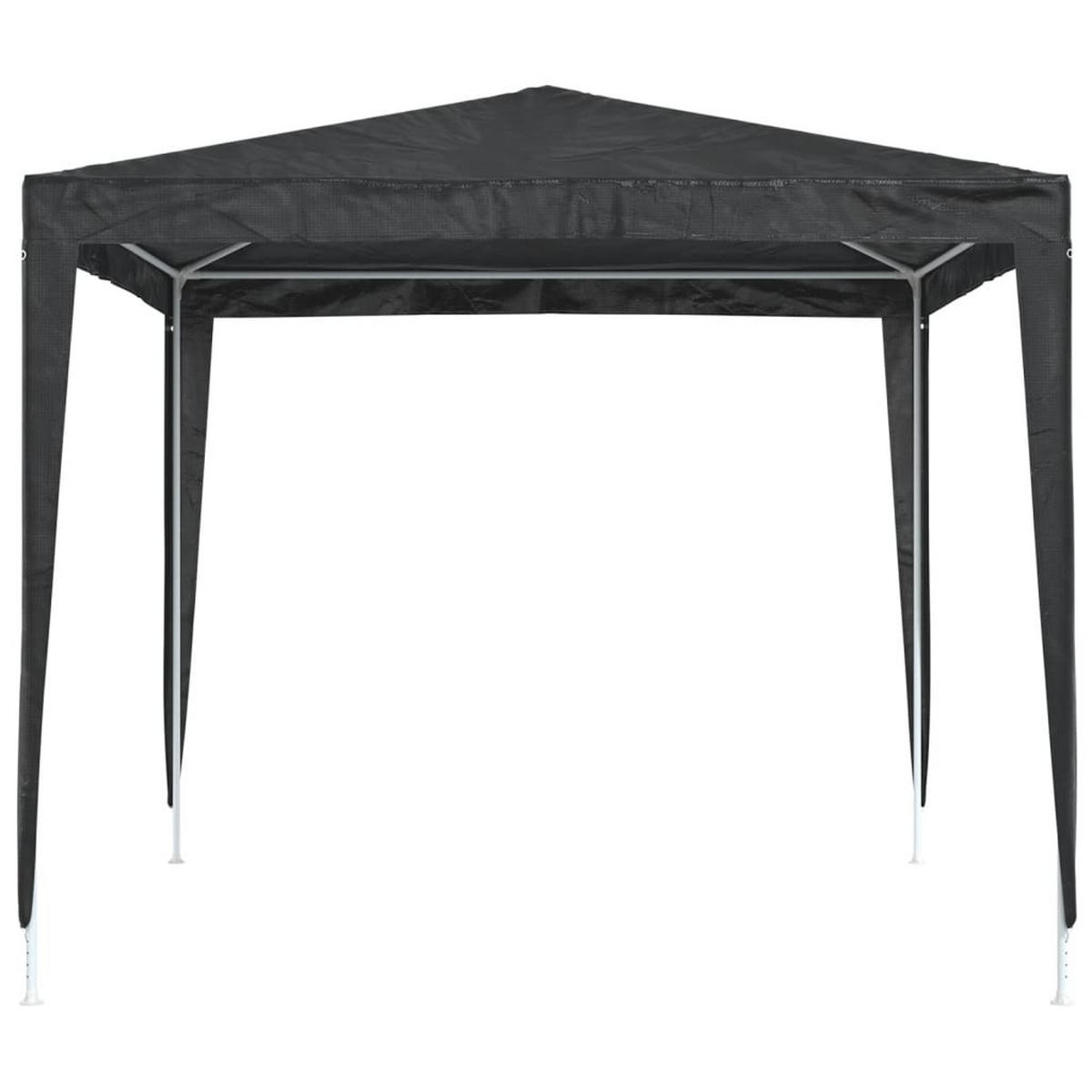 PROFI-PARTYZELT 2.5/2.5 M Anthrazit 90 G/M² - Anthrazit, Kunststoff (250/240/250cm) - vidaXL