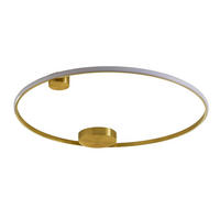 DECKENLEUCHTE Ceira, Messing, 3cm - Goldfarben, Metall (3/80/80cm) - KOSILUM