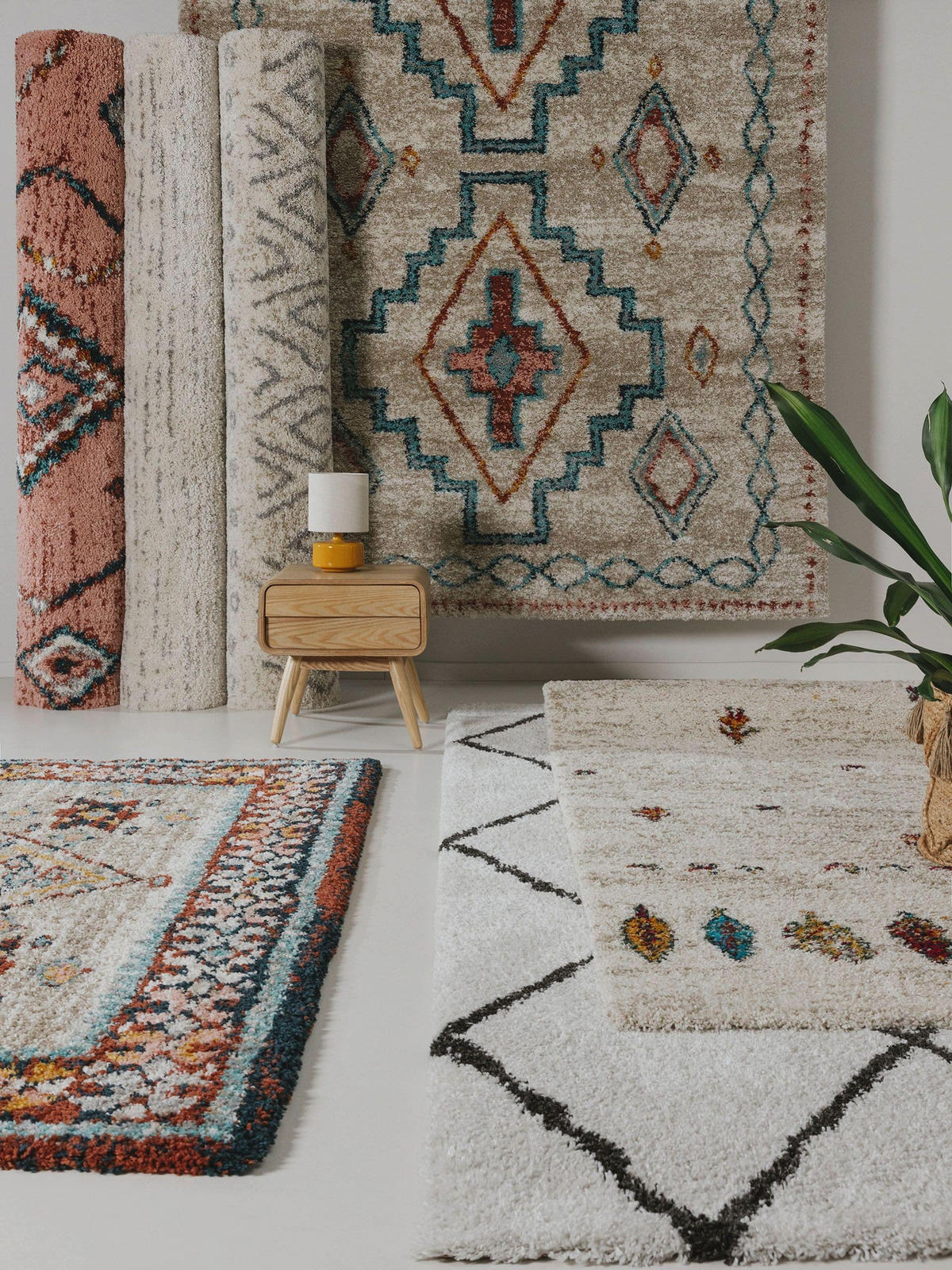 HOCHFLORTEPPICH Gobi Cream/Beige 240x340 cm - Creme, Textil (240/340cm) - benuta Nest