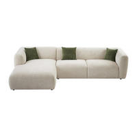SOFA ohne Schlafmöglichkeit - 5 Personen - Stoff - Beige - Beige, Textil (307/72/178cm) - Vente-Unique