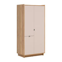 SCHRANK 3 Türen Donna Kaschmir - Beige, Holzwerkstoff (96.5/209/58cm) - Petits-meubles