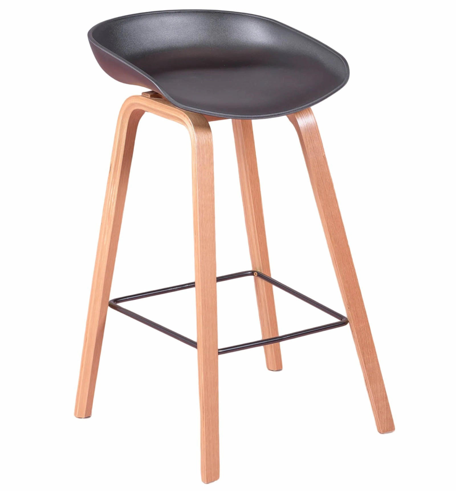 HOCKER Kunststoff Schwarz - Schwarz, Kunststoff (49/76/45cm) - Nest Dream