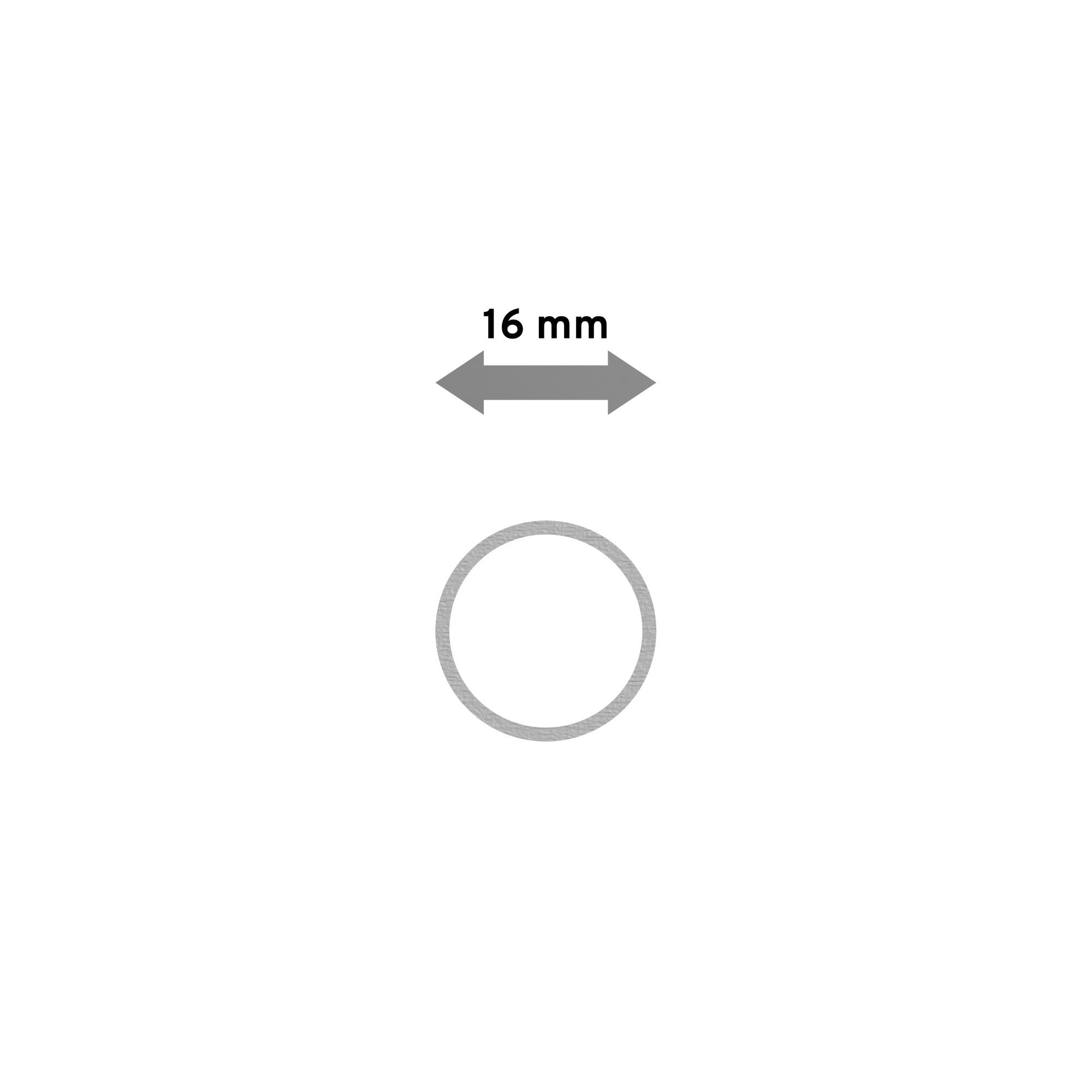 RUNDROHR 140 cm, 16 mm Ø Silbergrau - Alufarben, Metall (140cm) - INTERDECO