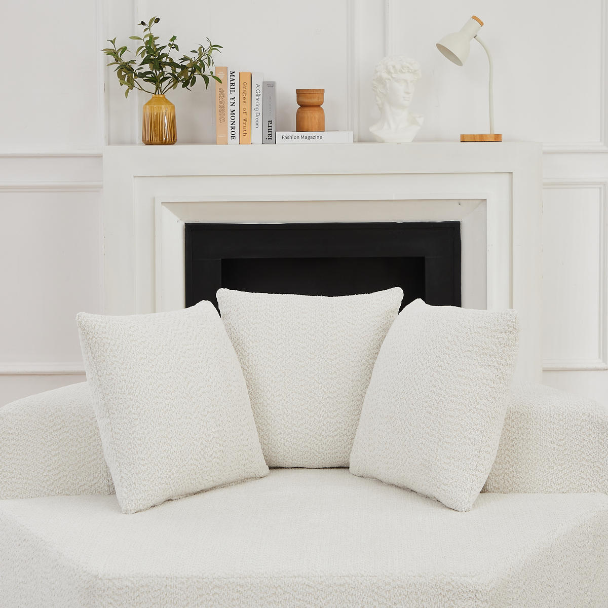 SESSEL DE-34513 sechseckig mit 3 Kissen Beige - Beige, Textil (122/76/138cm) - ComfortXL