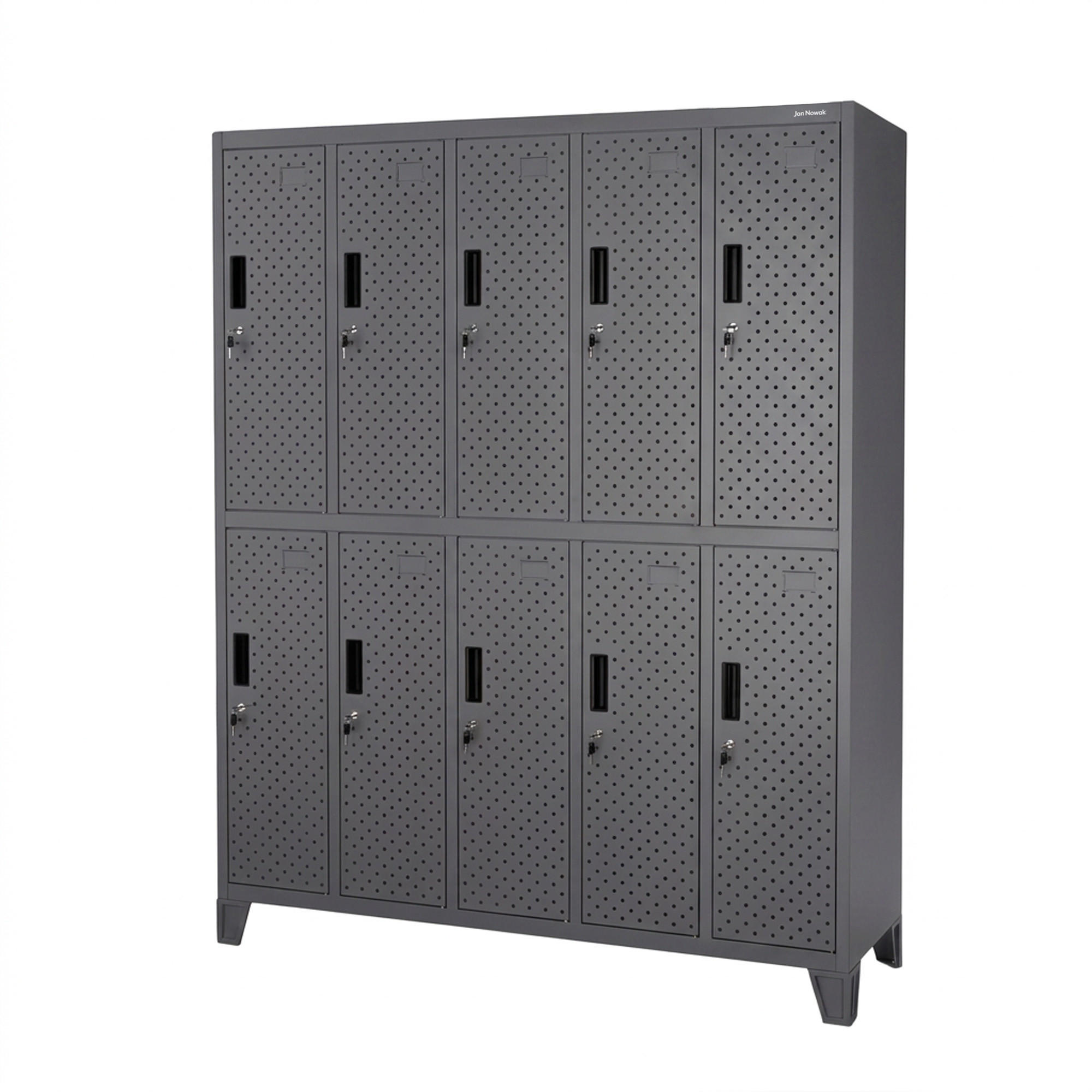 ARBEITSSCHUTZ-KLEIDERSCHRANK BARTEK PRO 172x136x45 cm - Anthrazit, Metall (136/172/45cm) - Jan Nowak