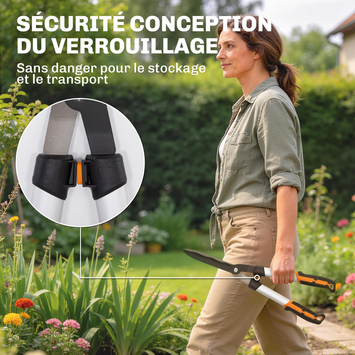 HECKENSCHERE 4er-Set DE-13877 Aluminium - Silberfarben, Metall (18/4.5/63cm) - ComfortXL