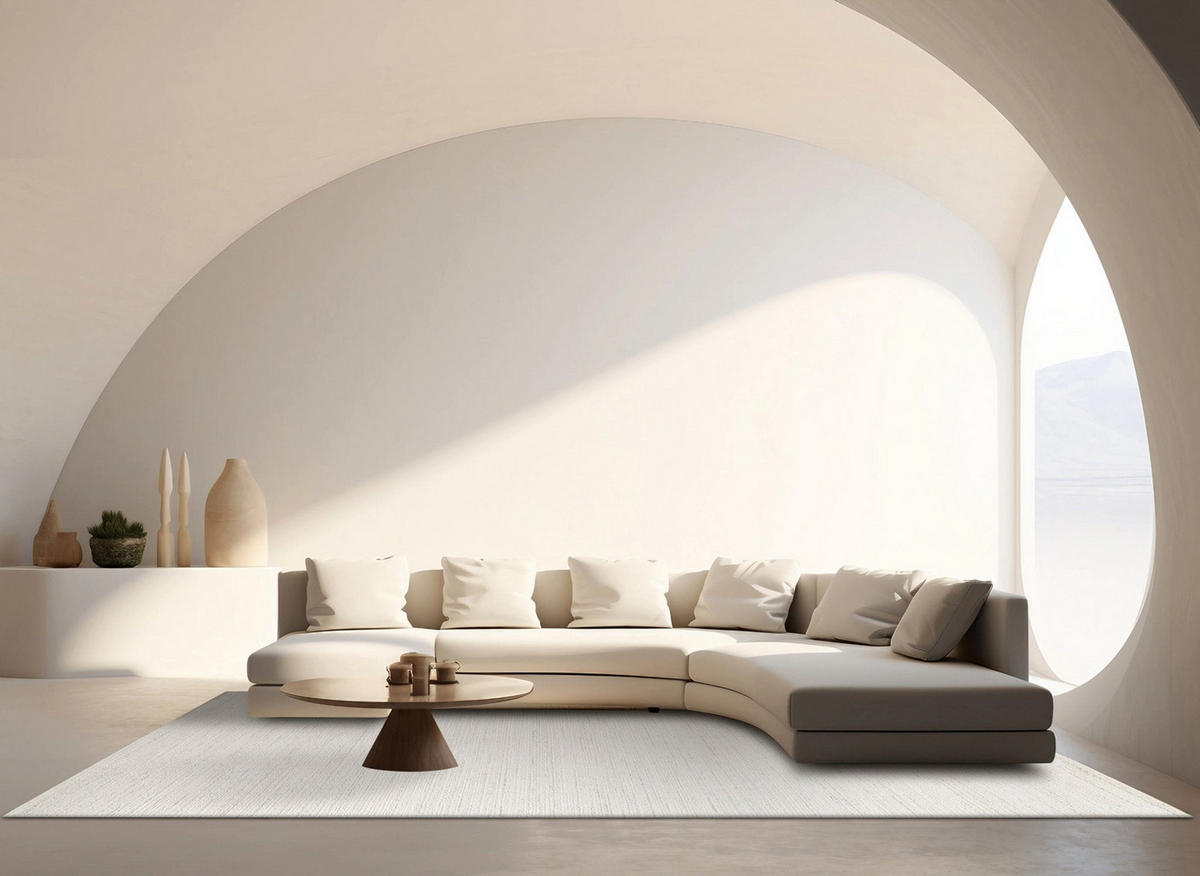 TEPPICH ultraweich aus recycelten Fasern beige - Beige, Textil (200/290cm) - AFK Living