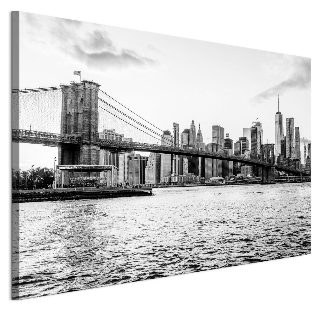 LEINWANDBILD Stadt 120x80 cm - Multicolor, Holz (120/80cm) - LUMASOUL