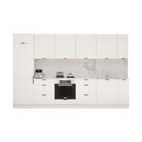 KÜCHENZEILE – 330 cm – KU-SA06 – Lunara – Weiß Matt – ohne E-Geräte - Weiß, Holzwerkstoff (330/203/56cm) - hi-markt