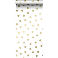 TAPETE Punkte 53 cm x 10.05 m - Weiß, Papier (53/0.1cm) - Origin Wallcoverings