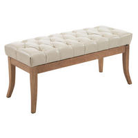 SITZBANK Cannes Kunstleder Creme Hellbraun - Creme, Leder (100/46/38cm) - DELUKE