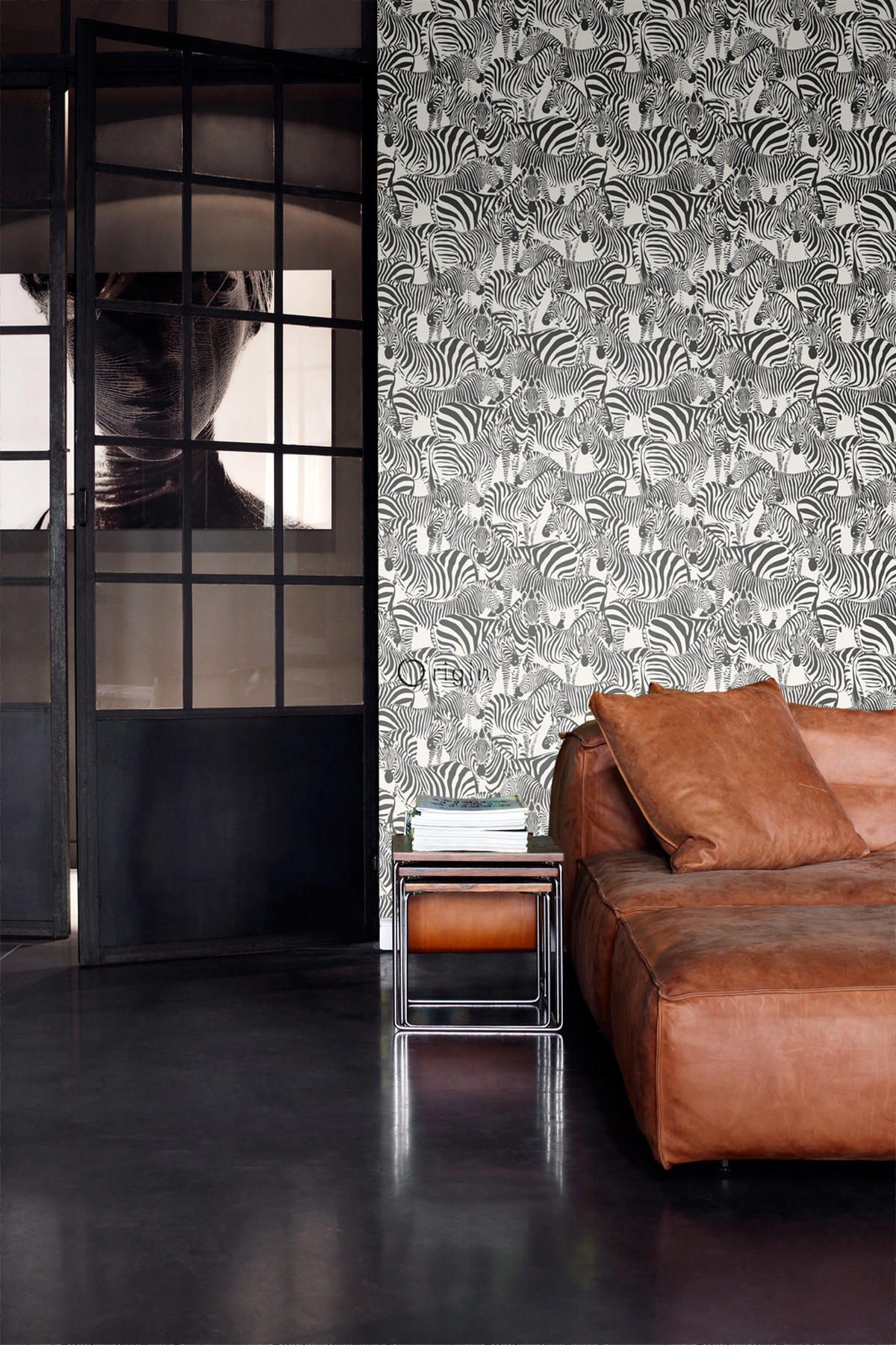 TAPETE Zebras 53 cm x 10.05 m - Weiß, Papier (53/1000cm) - Origin Wallcoverings
