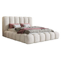 POLSTERBETT 160x200 Madeno mit Bettkasten, Boucle, Creme - Creme, Holz/Textil (160/200cm) - Emporius