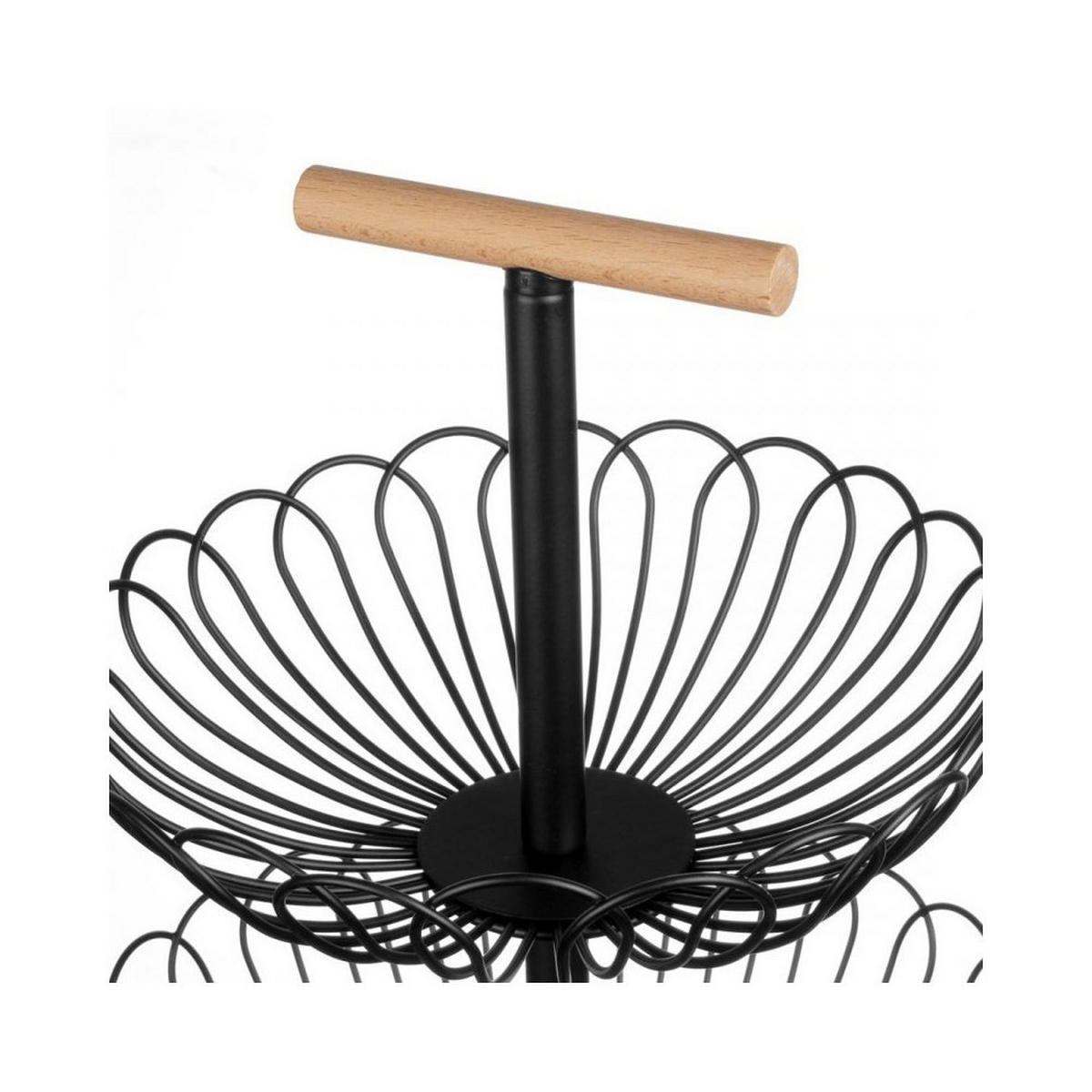 OBSTKORB Schwarz 33/33/56.5 cm 55878 - Schwarz, Metall (33/56.5cm) - Brunbeste