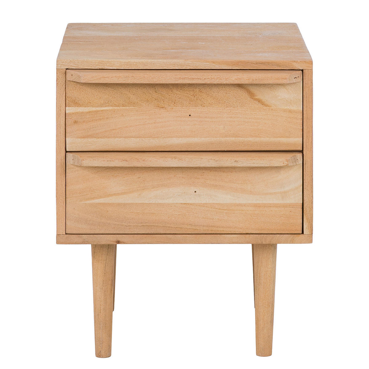 MASSIVE NACHTKOMMODE - Massivholz - Braun - Braun/Akaziefarben, Holz (40/50/40cm) - home24