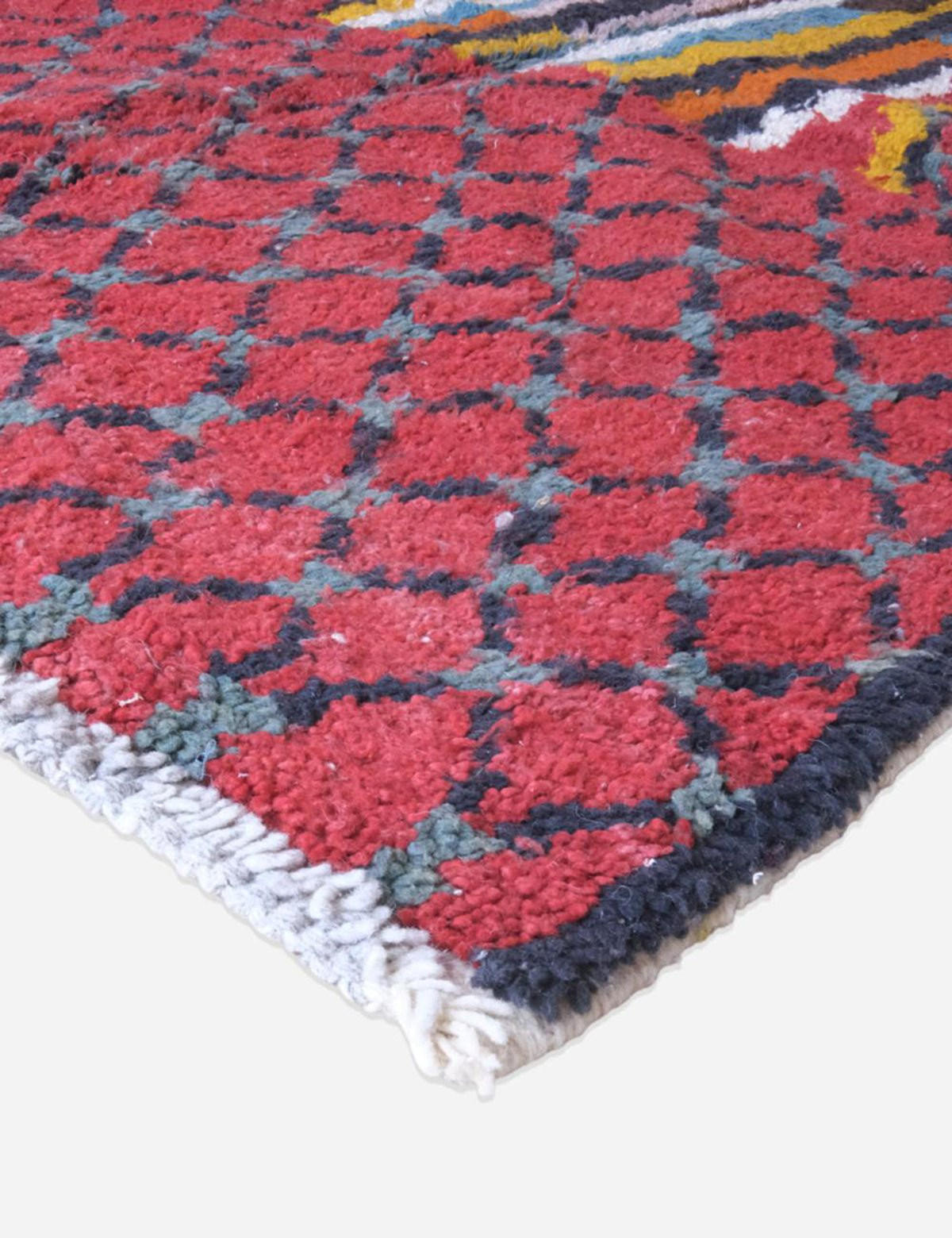 BERBERTEPPICH ethnisch schick aus Wolle 200x 300 cm - Rot, Naturmaterialien (200/300cm) - AFK Living