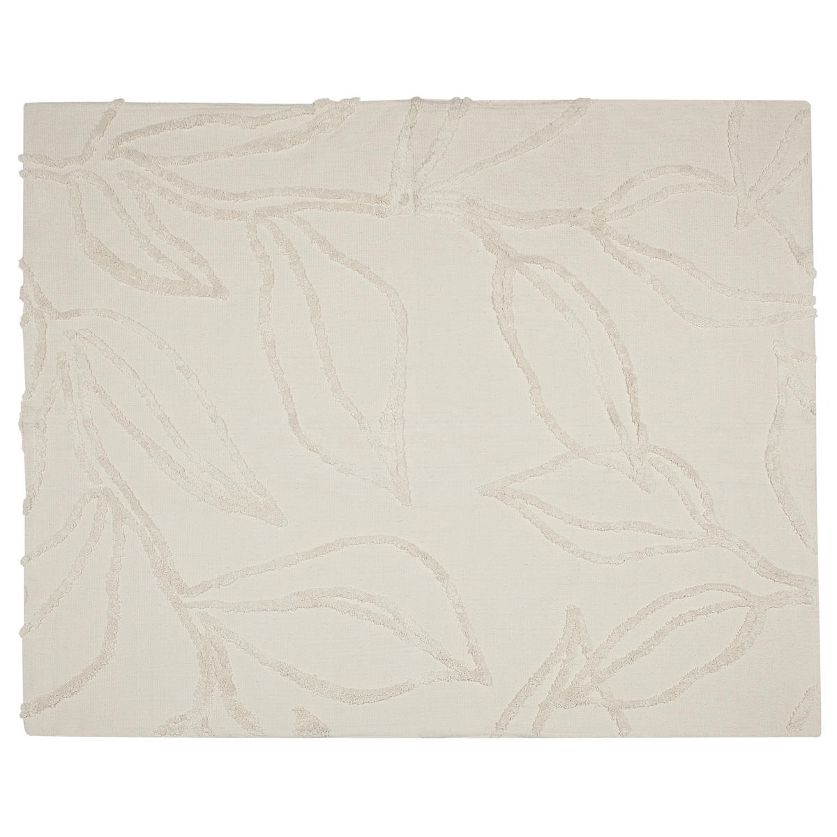 DECKE Helles Beige Acacia 125/150 cm - Beige, Naturmaterialen/Textil (125/150cm) - Beliani