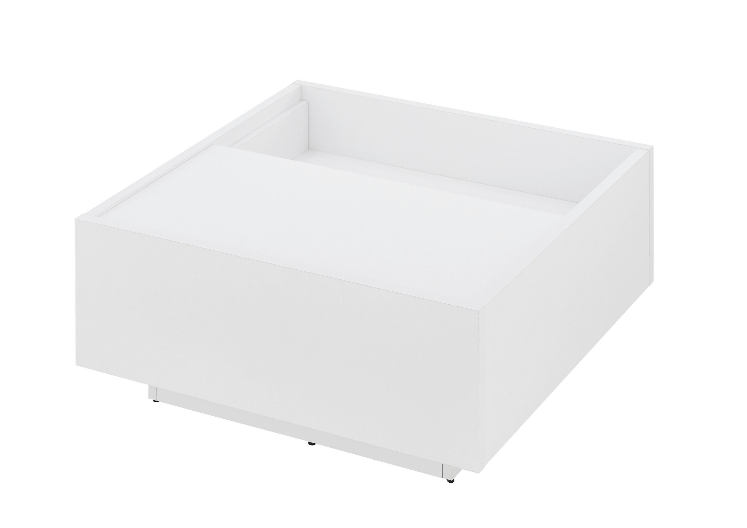 Livojo Couchtisch Weiß 75x34x75 cm