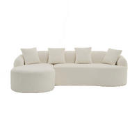 ECKSOFA 243/150/67 cm Weiß Chenille - Weiß, Textil (243/150cm) - Oxeza