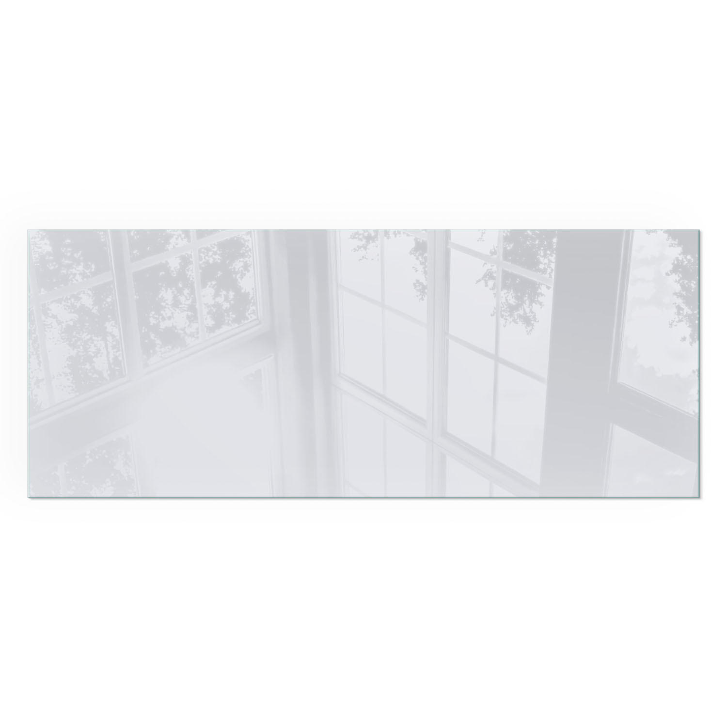 GLASPLATTE für Kamin 125x50 cm - Grau, Glas (125/50/0.4cm) - TULUP