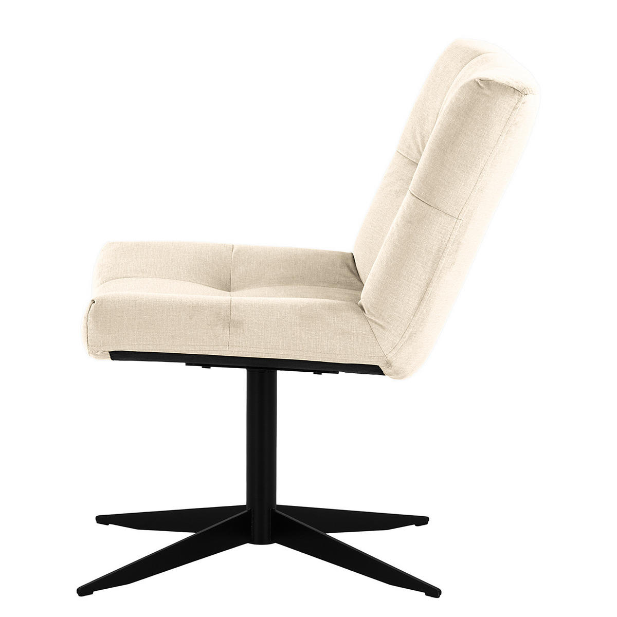 SESSEL - Kaschmir/Schwarz, Textil/Metall (67/82/74cm) - home24