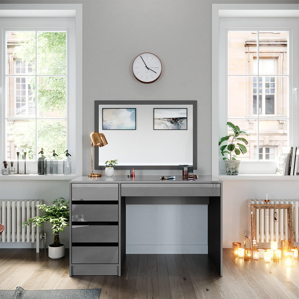 SCHREIBTISCH Sherry Grau 120 cm - Grau, Holzwerkstoff (120/55/75cm) - Vicco