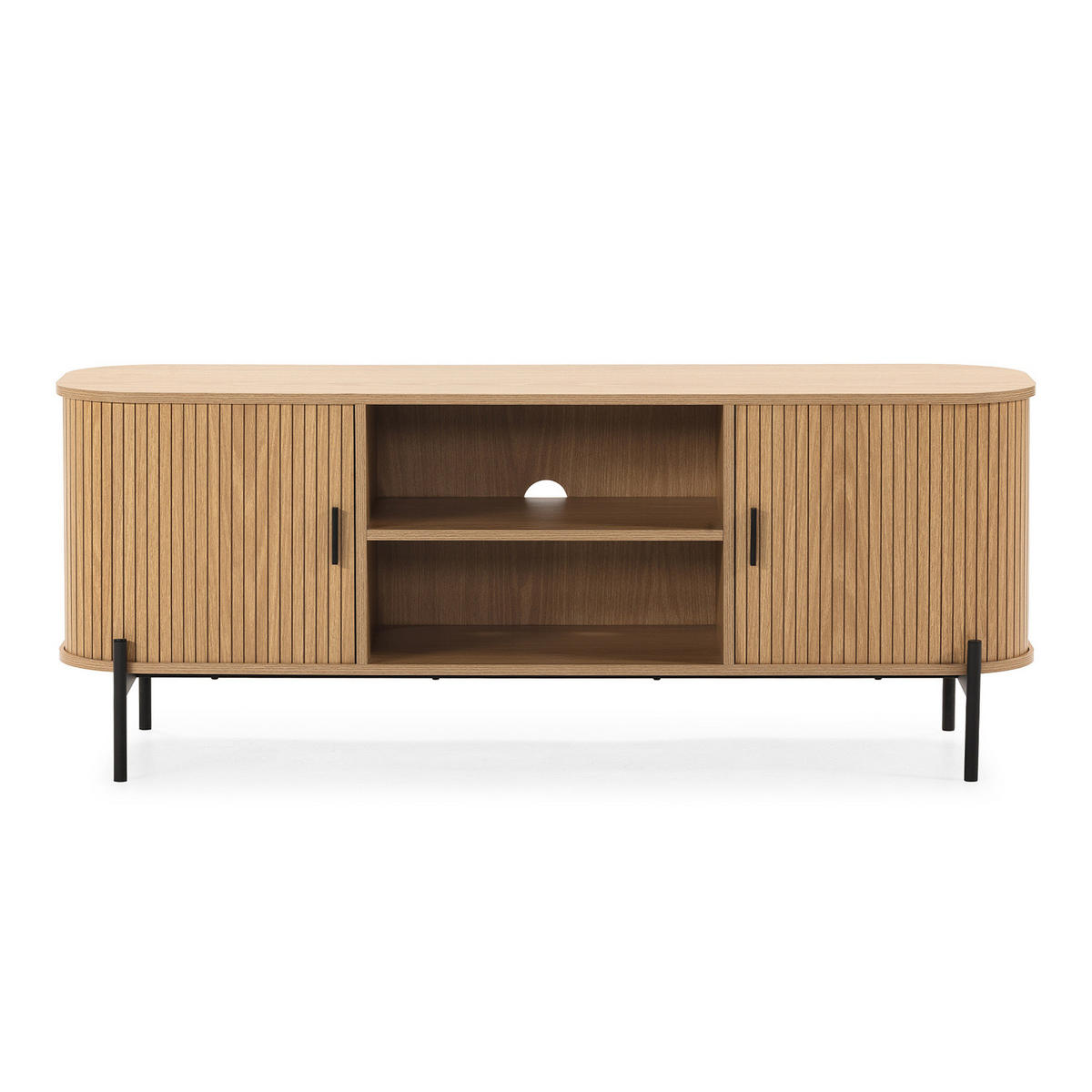 TV-ELEMENT Mónaco 2 türen Eiche-Optik - Honigeiche, Holzwerkstoff (140/55/40cm) - VS Venta-stock