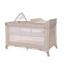 REISEBETT Torino plus 2 hellbraun Wickelauflage Spielbogen Räder faltbar - Beige, Kunststoff (70/127cm) - Lorelli