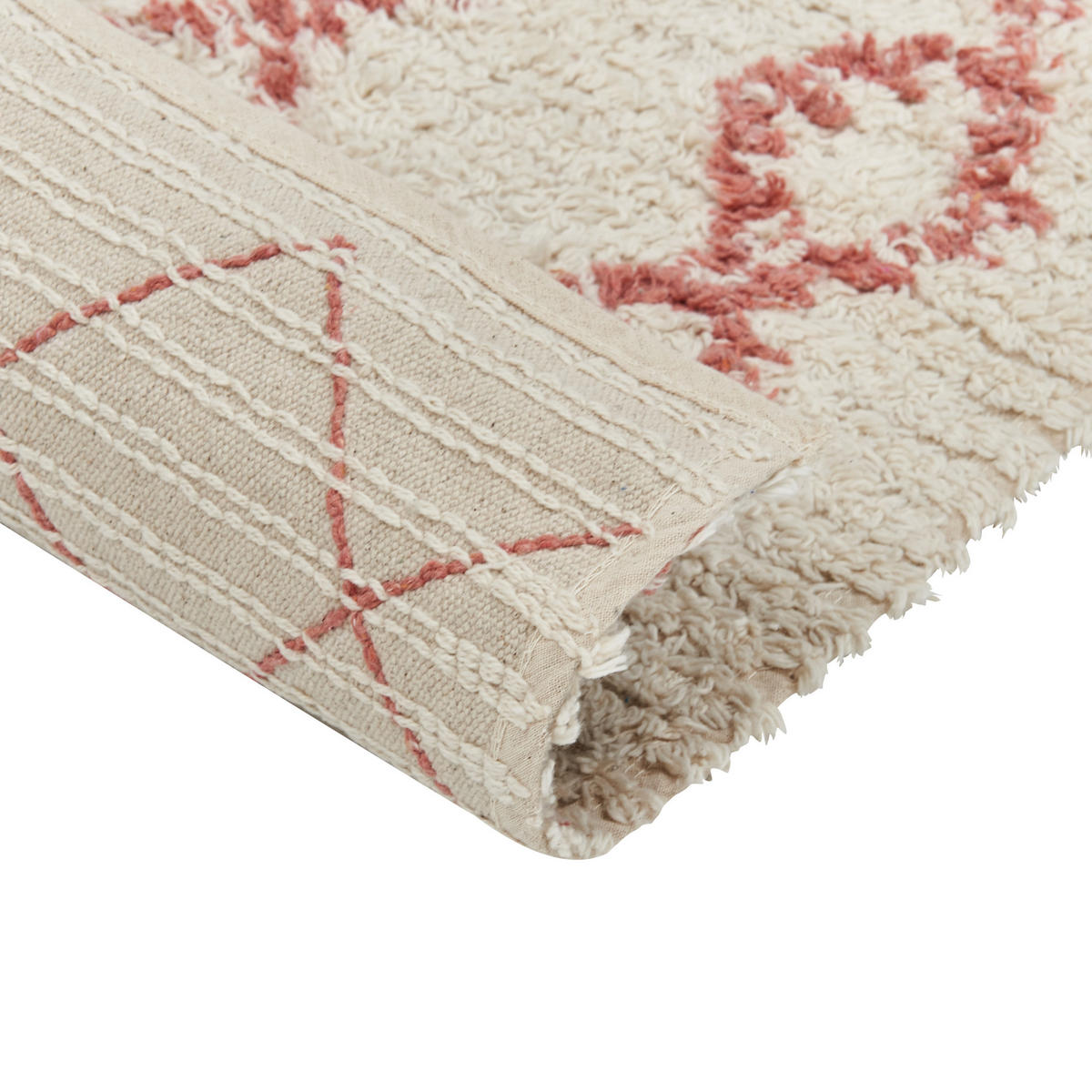 KURZFLOR-TEPPICH Buxar 200/140 cm - Beige, Textil (140/200cm) - Beliani