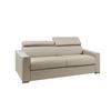 SCHLAFSOFA 4-Sitzer - Liegfläche mit Lattenrost: 160 cm - Matratze: 22 cm mit Memory Schaum - Stoff - Beige - VIZIR - Beige, Textil (216/97/223cm) - Vente-Unique