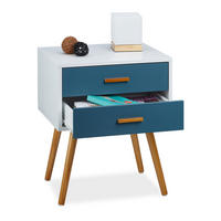 NACHTTISCH - Multicolor, Holz/Holzwerkstoff (48/58/41cm) - Relaxdays